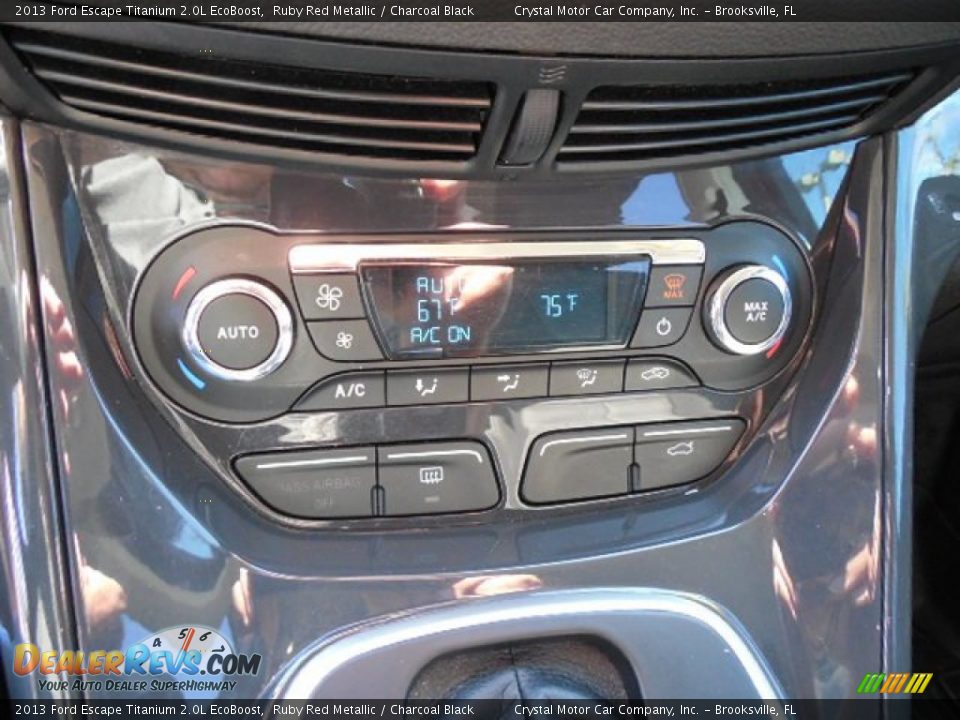 2013 Ford Escape Titanium 2.0L EcoBoost Ruby Red Metallic / Charcoal Black Photo #21