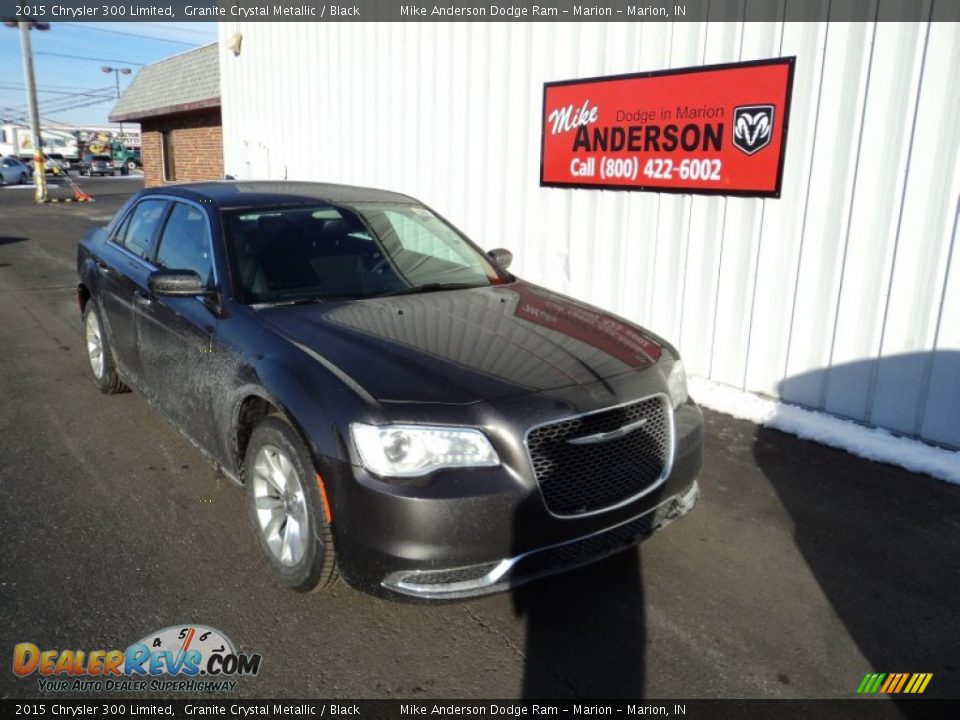 2015 Chrysler 300 Limited Granite Crystal Metallic / Black Photo #1