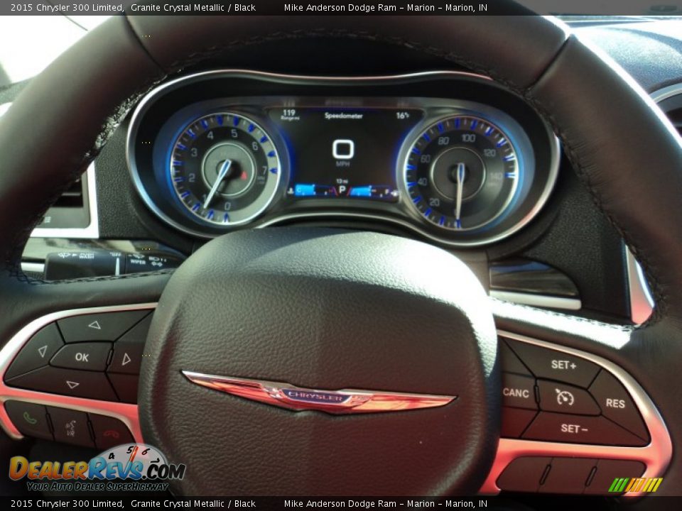 2015 Chrysler 300 Limited Granite Crystal Metallic / Black Photo #7
