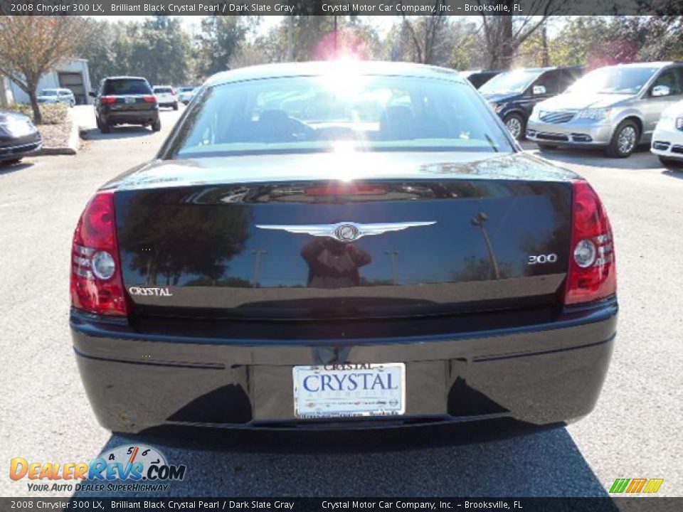 2008 Chrysler 300 LX Brilliant Black Crystal Pearl / Dark Slate Gray Photo #7