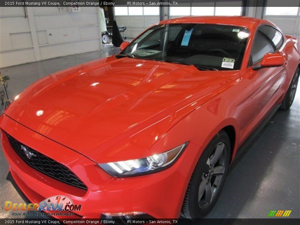 2015 Ford Mustang V6 Coupe Competition Orange / Ebony Photo #3