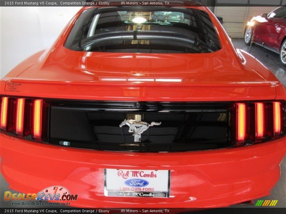 2015 Ford Mustang V6 Coupe Competition Orange / Ebony Photo #5