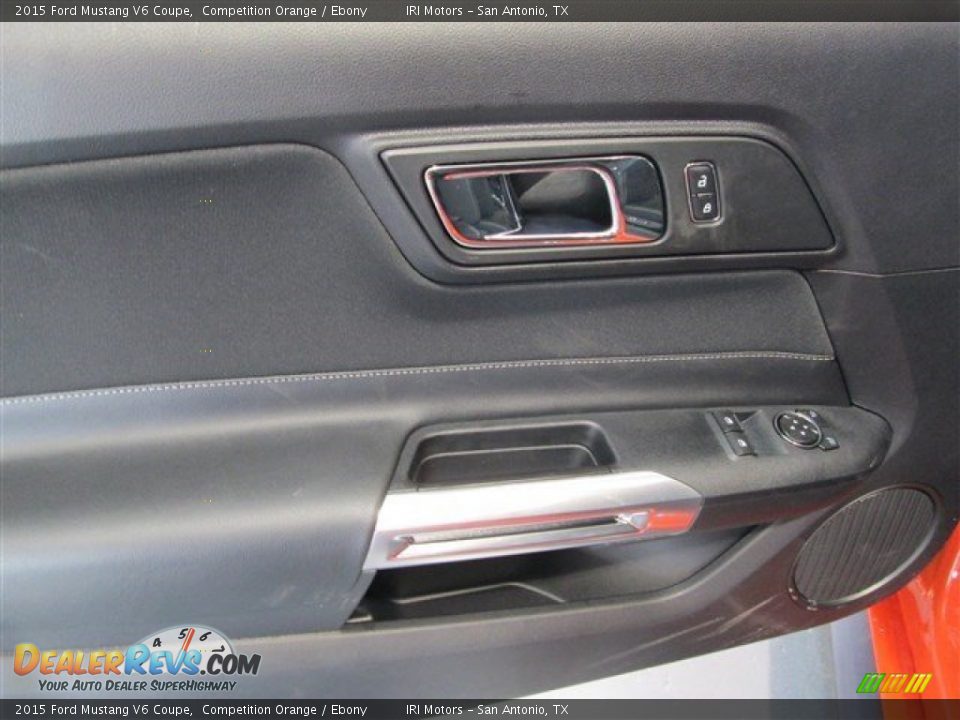 2015 Ford Mustang V6 Coupe Competition Orange / Ebony Photo #12