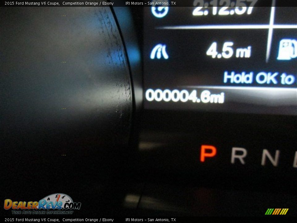 2015 Ford Mustang V6 Coupe Competition Orange / Ebony Photo #16