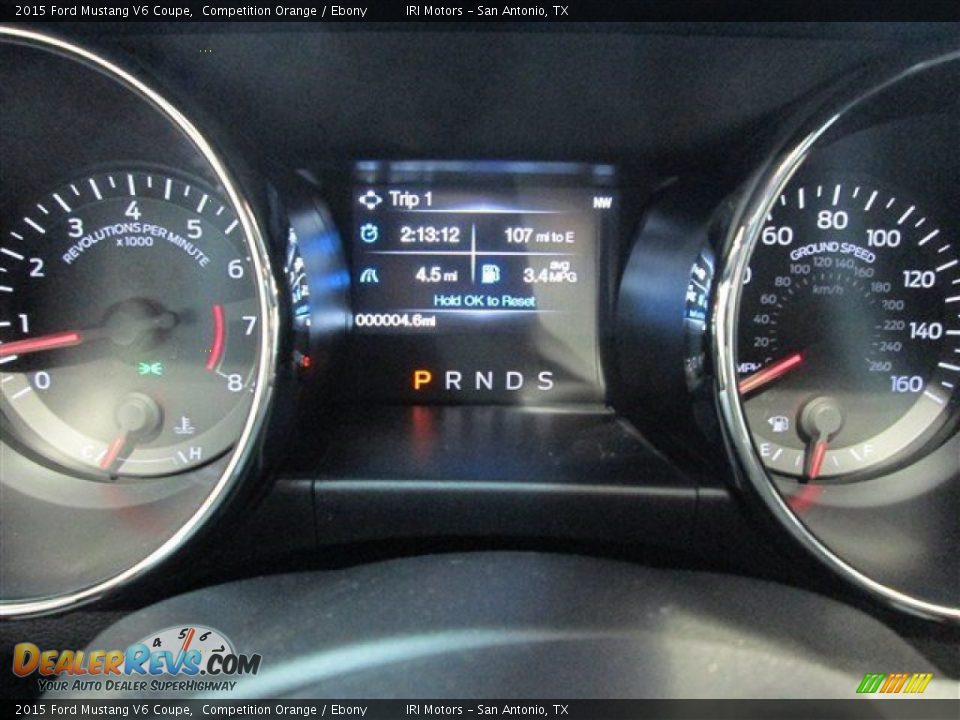 2015 Ford Mustang V6 Coupe Competition Orange / Ebony Photo #17