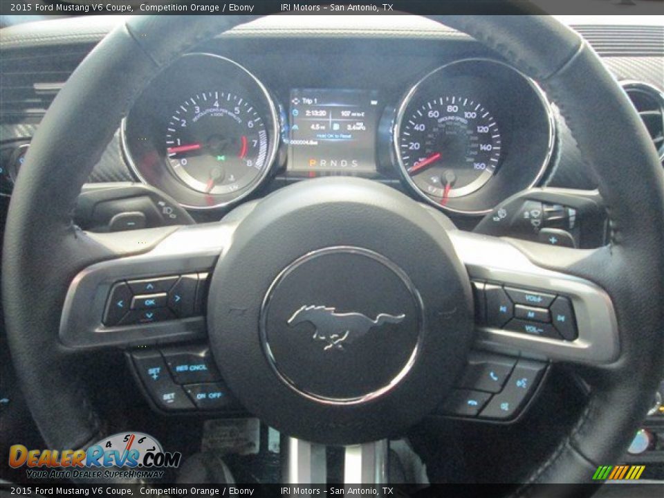 2015 Ford Mustang V6 Coupe Competition Orange / Ebony Photo #18