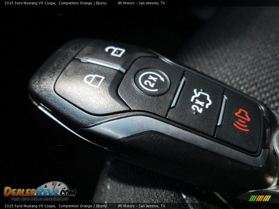 2015 Ford Mustang V6 Coupe Competition Orange / Ebony Photo #20