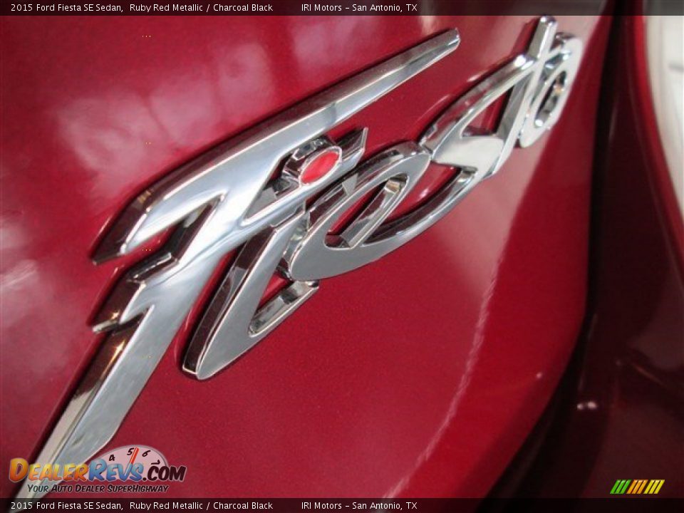 2015 Ford Fiesta SE Sedan Ruby Red Metallic / Charcoal Black Photo #6