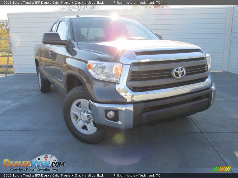 2015 Toyota Tundra SR5 Double Cab Magnetic Gray Metallic / Black Photo #1