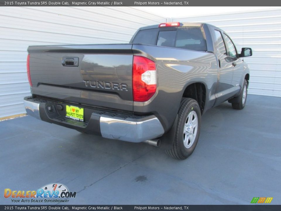2015 Toyota Tundra SR5 Double Cab Magnetic Gray Metallic / Black Photo #4
