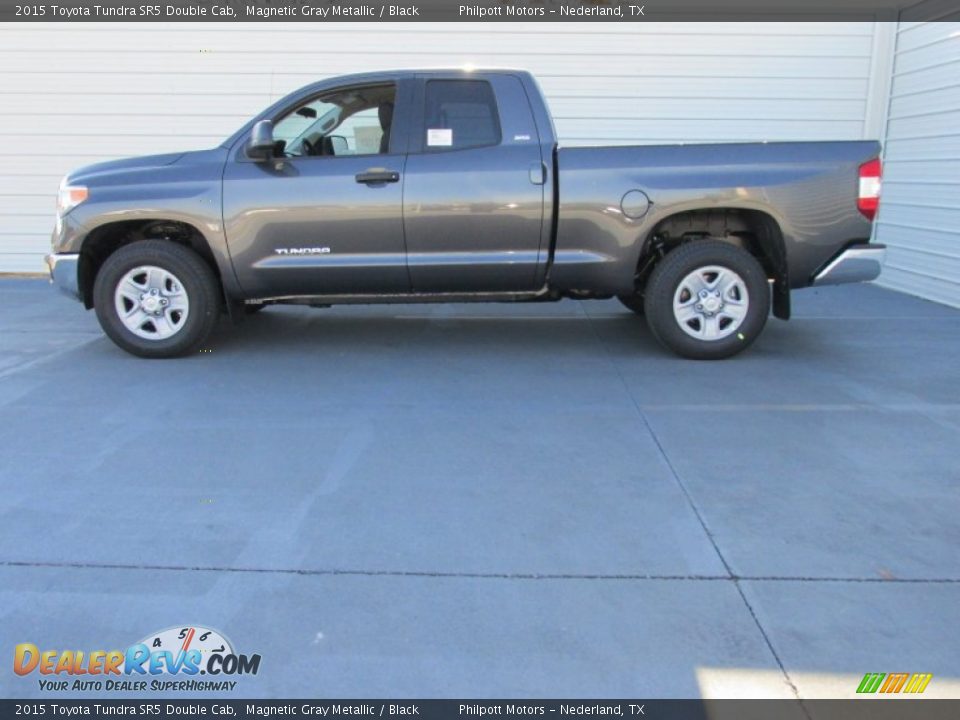 2015 Toyota Tundra SR5 Double Cab Magnetic Gray Metallic / Black Photo #6