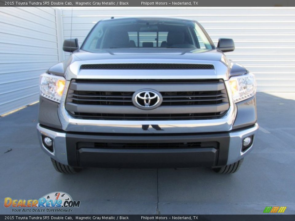 2015 Toyota Tundra SR5 Double Cab Magnetic Gray Metallic / Black Photo #8