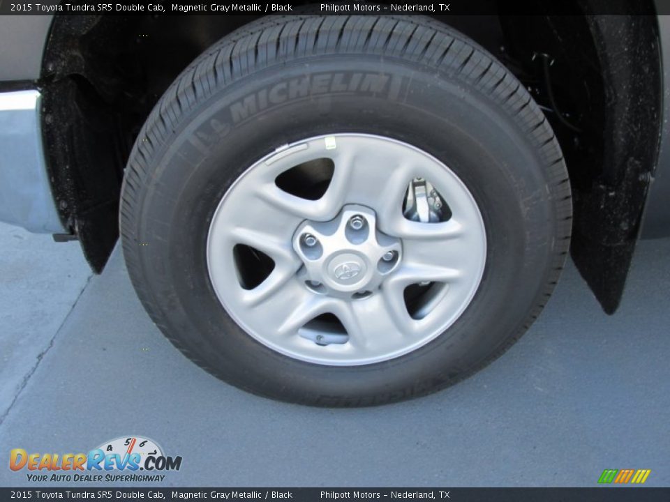 2015 Toyota Tundra SR5 Double Cab Magnetic Gray Metallic / Black Photo #11