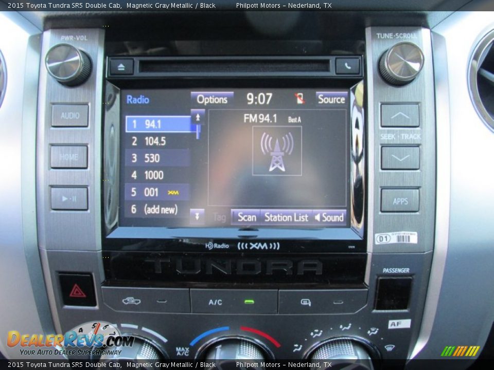 2015 Toyota Tundra SR5 Double Cab Magnetic Gray Metallic / Black Photo #25