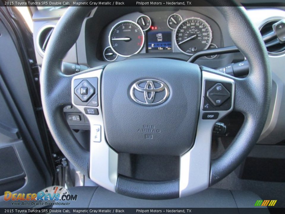 2015 Toyota Tundra SR5 Double Cab Magnetic Gray Metallic / Black Photo #27