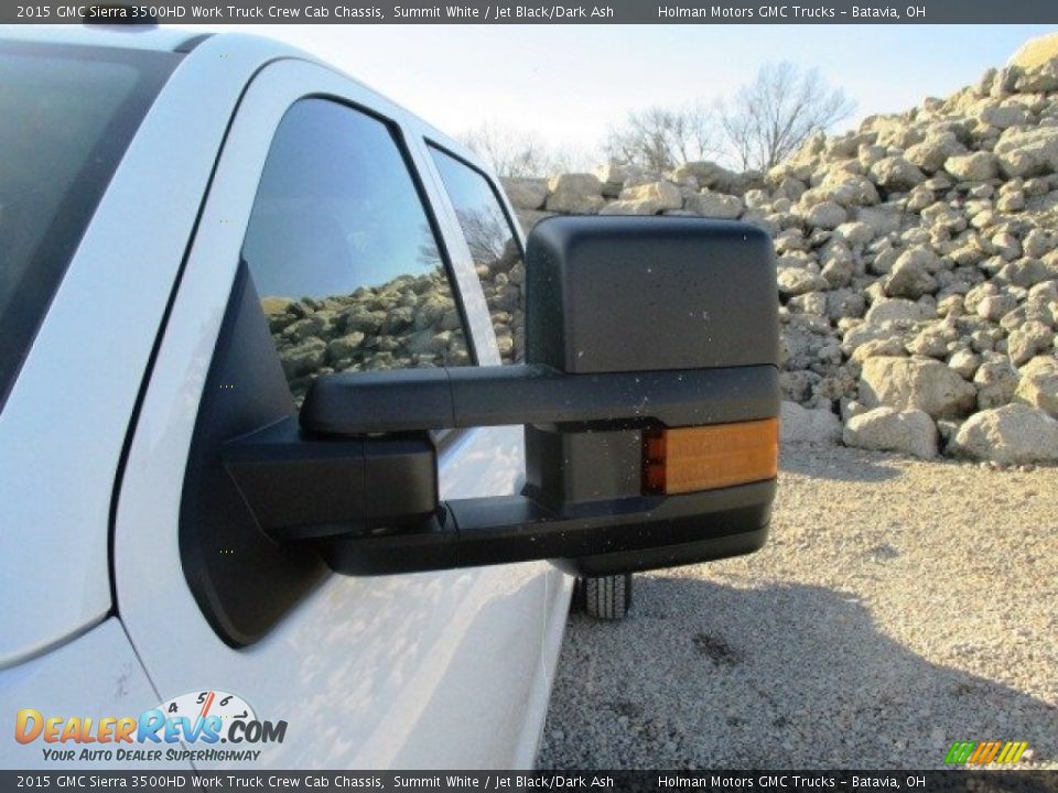 2015 GMC Sierra 3500HD Work Truck Crew Cab Chassis Summit White / Jet Black/Dark Ash Photo #4