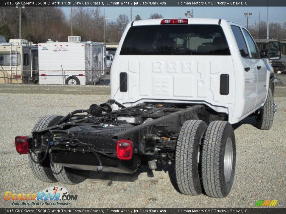 2015 GMC Sierra 3500HD Work Truck Crew Cab Chassis Summit White / Jet Black/Dark Ash Photo #19