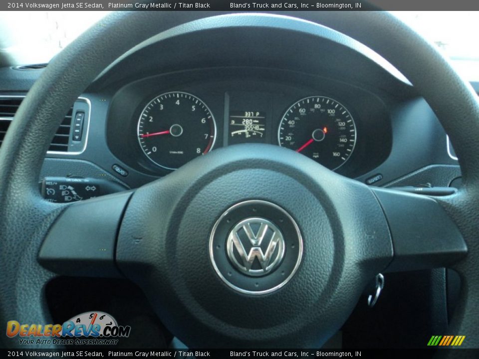 2014 Volkswagen Jetta SE Sedan Platinum Gray Metallic / Titan Black Photo #10