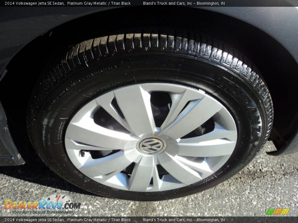 2014 Volkswagen Jetta SE Sedan Platinum Gray Metallic / Titan Black Photo #18