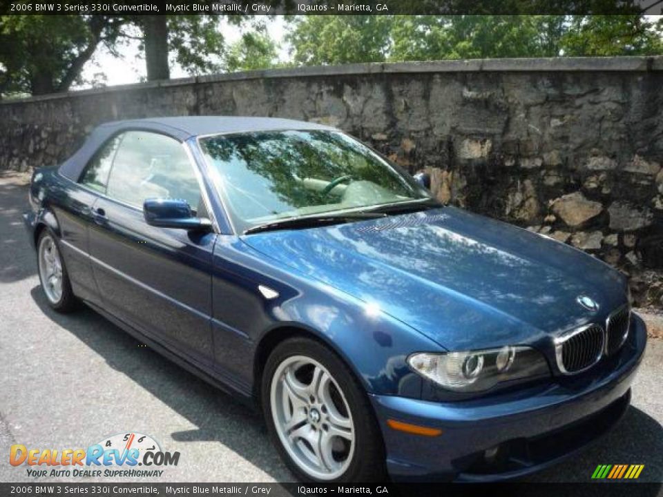 2006 BMW 3 Series 330i Convertible Mystic Blue Metallic / Grey Photo #1