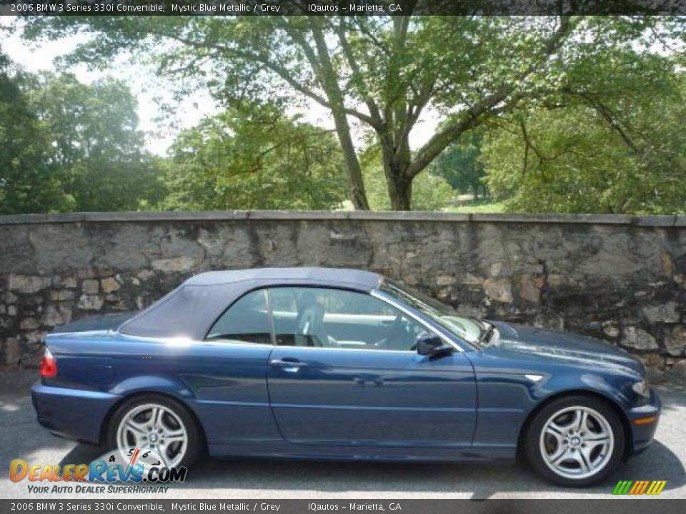 2006 BMW 3 Series 330i Convertible Mystic Blue Metallic / Grey Photo #2