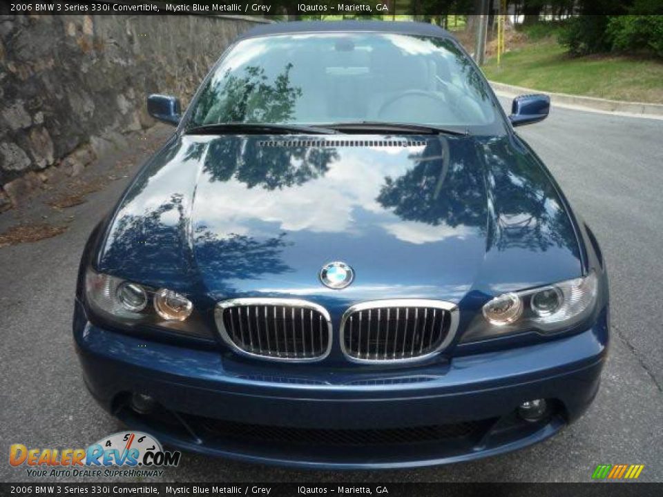 2006 BMW 3 Series 330i Convertible Mystic Blue Metallic / Grey Photo #3