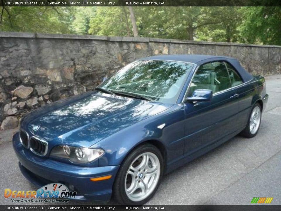 2006 BMW 3 Series 330i Convertible Mystic Blue Metallic / Grey Photo #4