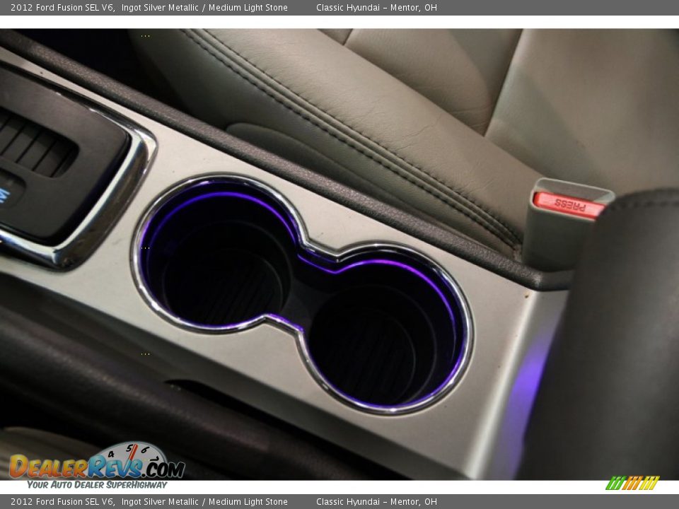 2012 Ford Fusion SEL V6 Ingot Silver Metallic / Medium Light Stone Photo #19