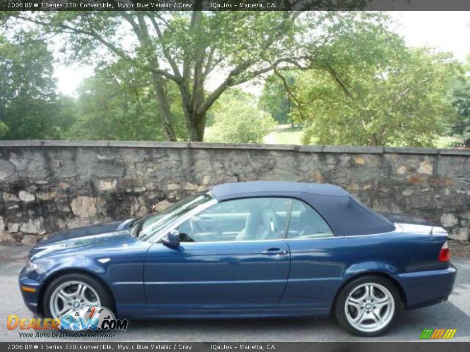 2006 BMW 3 Series 330i Convertible Mystic Blue Metallic / Grey Photo #5