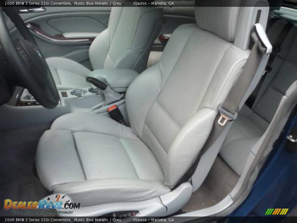 2006 BMW 3 Series 330i Convertible Mystic Blue Metallic / Grey Photo #8