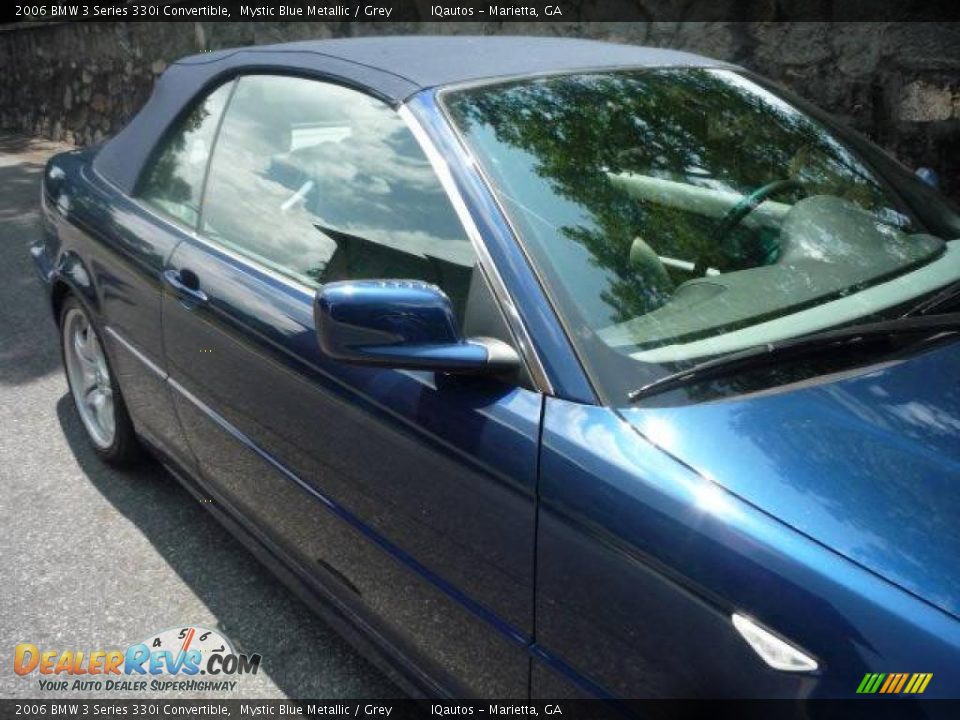 2006 BMW 3 Series 330i Convertible Mystic Blue Metallic / Grey Photo #10