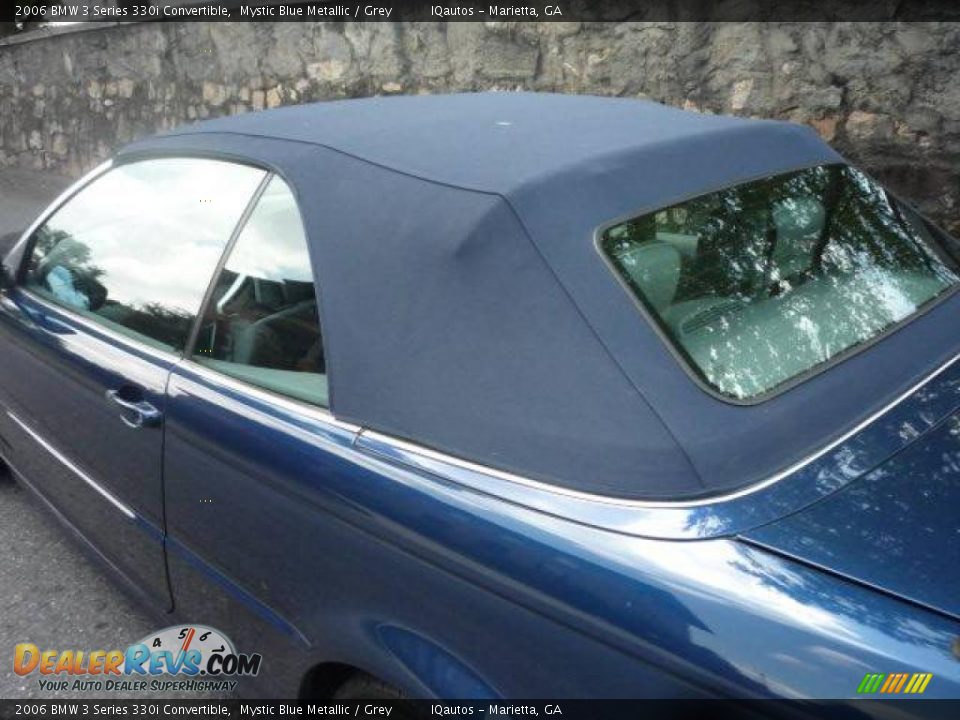 2006 BMW 3 Series 330i Convertible Mystic Blue Metallic / Grey Photo #12