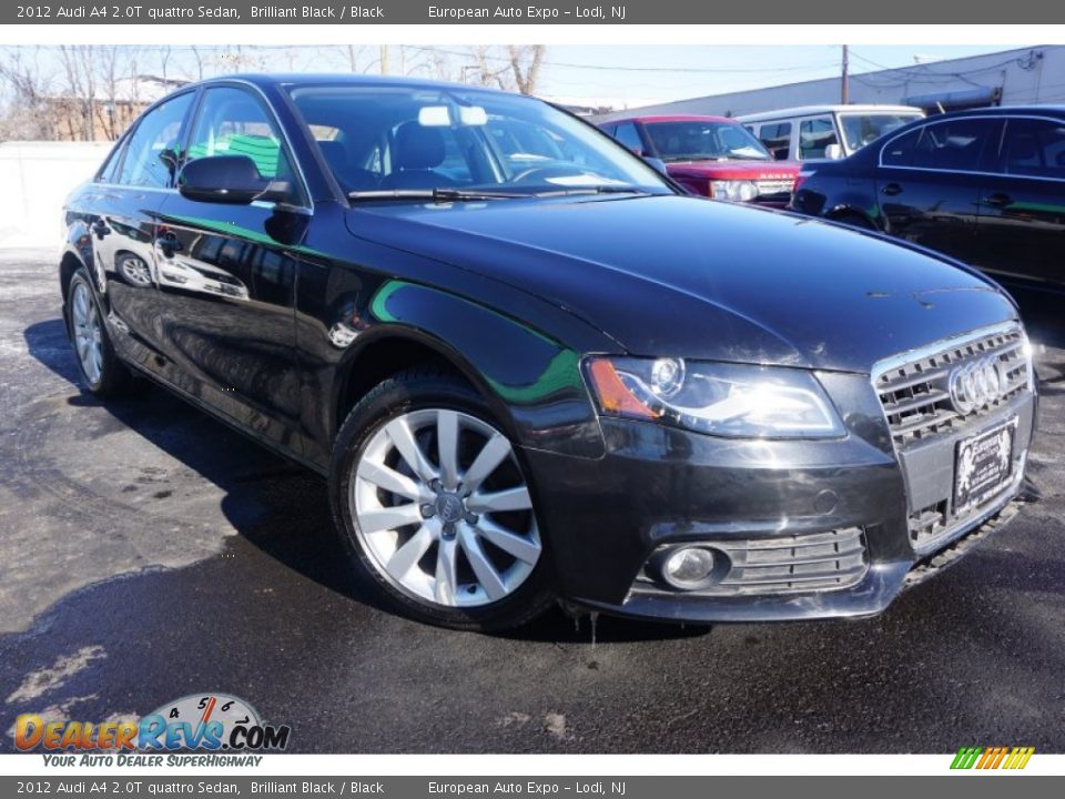 2012 Audi A4 2.0T quattro Sedan Brilliant Black / Black Photo #1
