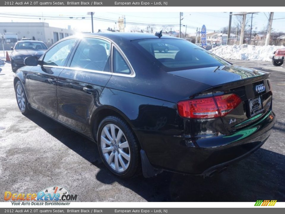 2012 Audi A4 2.0T quattro Sedan Brilliant Black / Black Photo #4