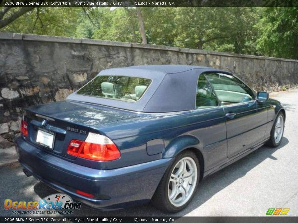 2006 BMW 3 Series 330i Convertible Mystic Blue Metallic / Grey Photo #13