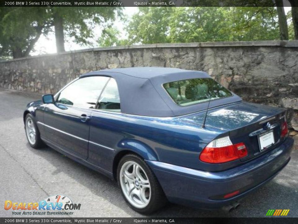 2006 BMW 3 Series 330i Convertible Mystic Blue Metallic / Grey Photo #14