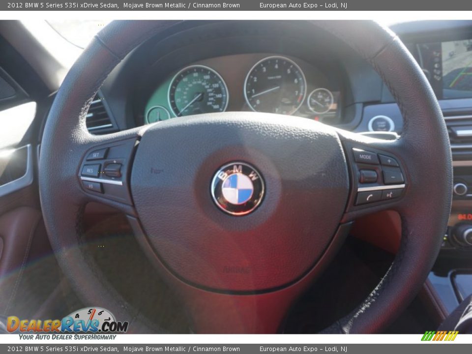 2012 BMW 5 Series 535i xDrive Sedan Mojave Brown Metallic / Cinnamon Brown Photo #23