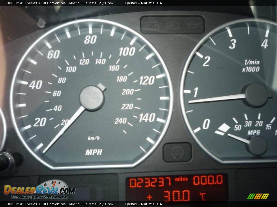 2006 BMW 3 Series 330i Convertible Mystic Blue Metallic / Grey Photo #17