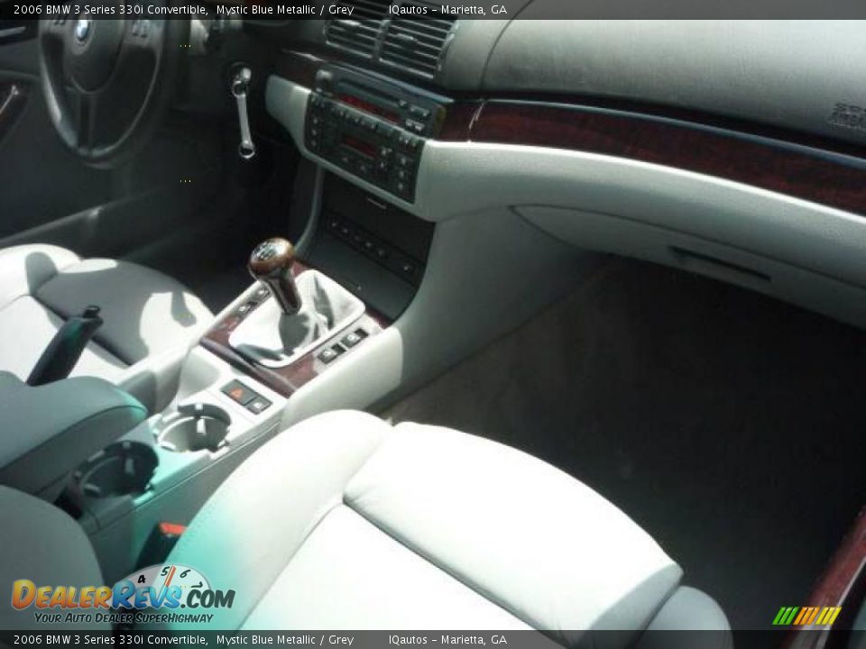 2006 BMW 3 Series 330i Convertible Mystic Blue Metallic / Grey Photo #20