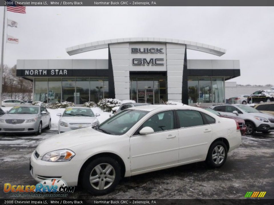 2008 Chevrolet Impala LS White / Ebony Black Photo #1