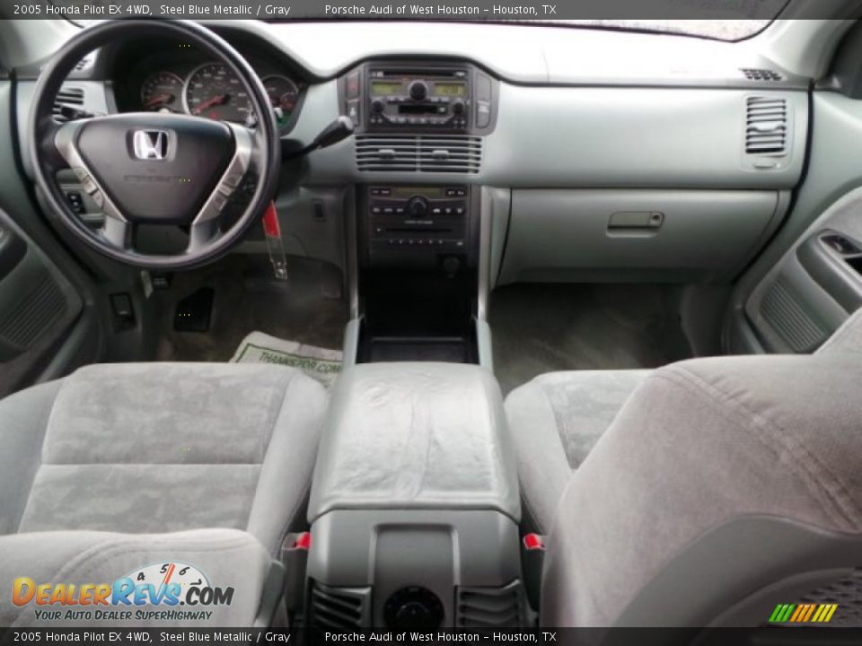 2005 Honda Pilot EX 4WD Steel Blue Metallic / Gray Photo #32