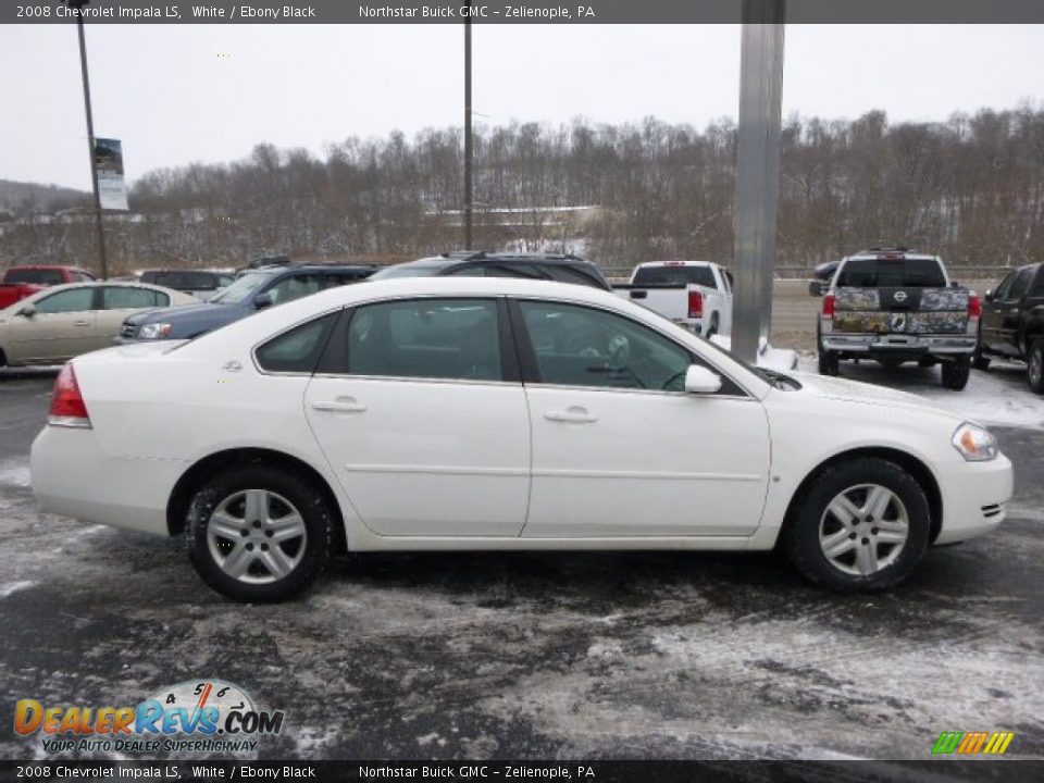 2008 Chevrolet Impala LS White / Ebony Black Photo #6