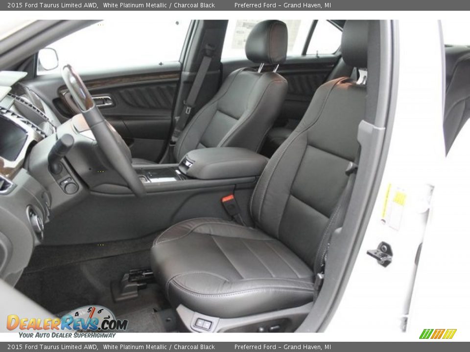 2015 Ford Taurus Limited AWD White Platinum Metallic / Charcoal Black Photo #7
