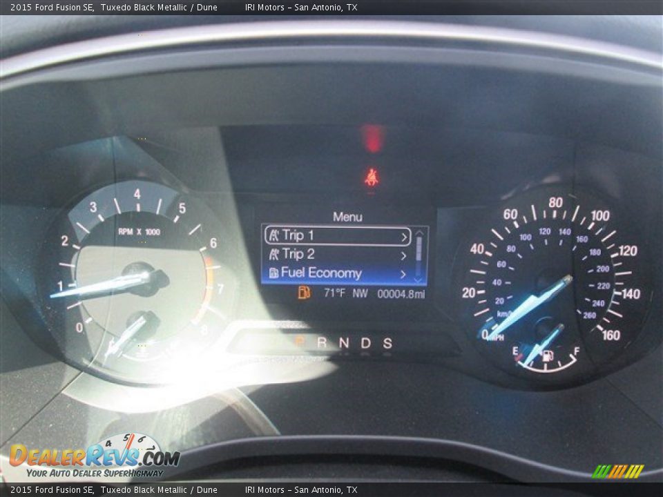 2015 Ford Fusion SE Tuxedo Black Metallic / Dune Photo #29