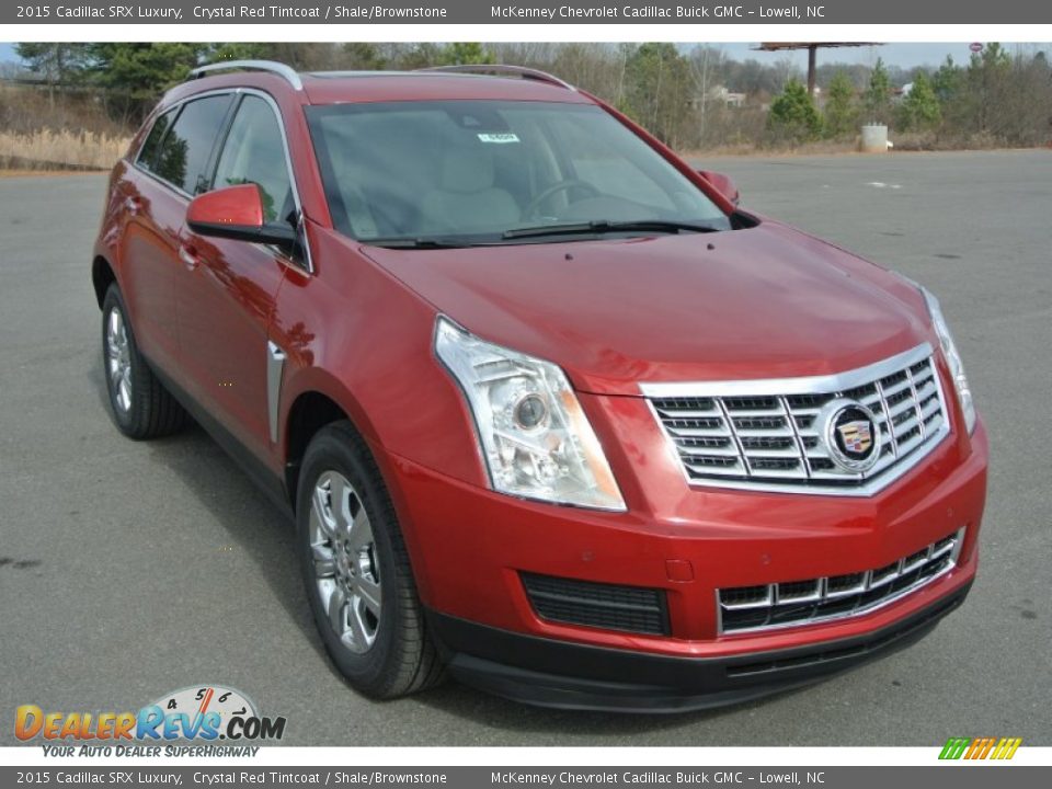 2015 Cadillac SRX Luxury Crystal Red Tintcoat / Shale/Brownstone Photo #1