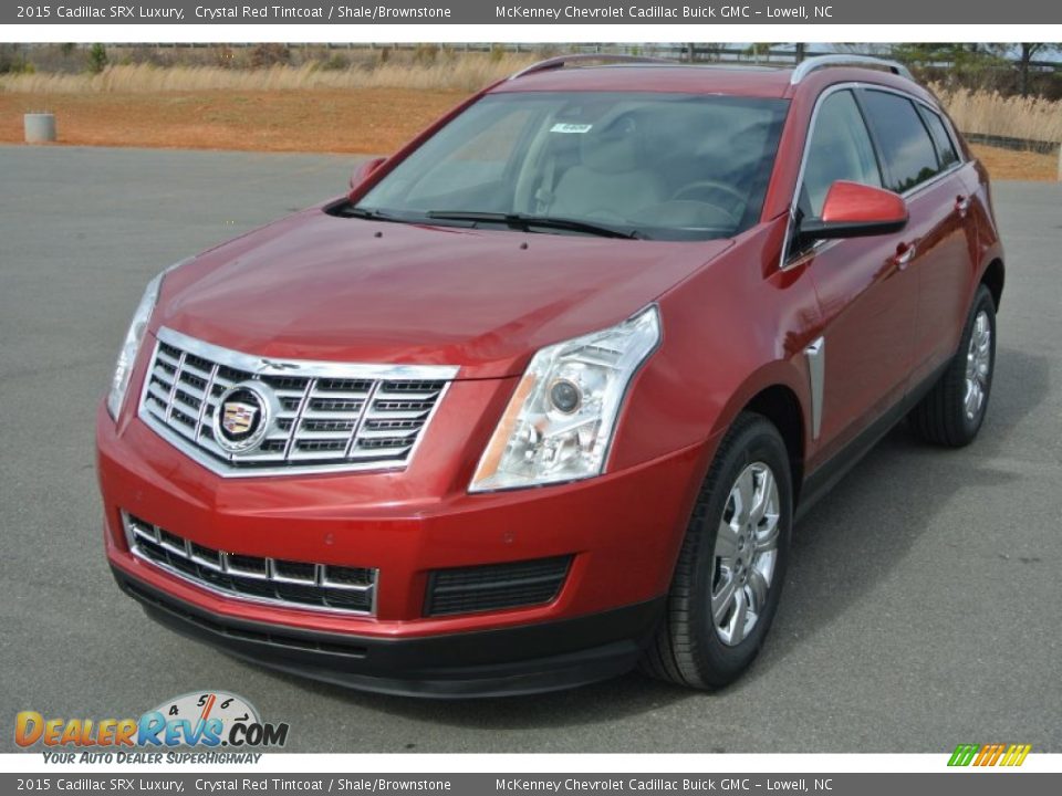 2015 Cadillac SRX Luxury Crystal Red Tintcoat / Shale/Brownstone Photo #2