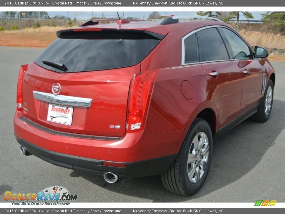 2015 Cadillac SRX Luxury Crystal Red Tintcoat / Shale/Brownstone Photo #5