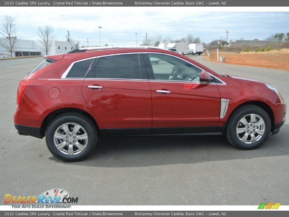 2015 Cadillac SRX Luxury Crystal Red Tintcoat / Shale/Brownstone Photo #6