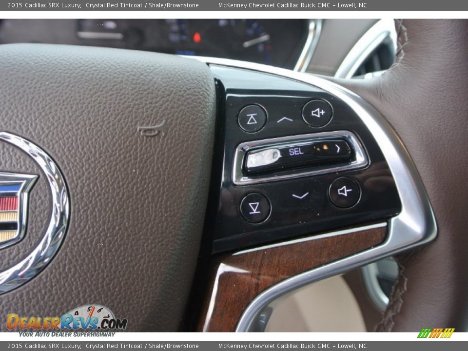 2015 Cadillac SRX Luxury Crystal Red Tintcoat / Shale/Brownstone Photo #14