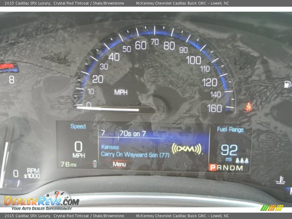 2015 Cadillac SRX Luxury Crystal Red Tintcoat / Shale/Brownstone Photo #15